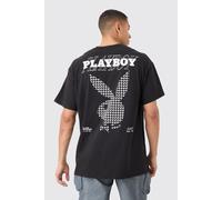 T-shirt oversize imprimé Playboy homme - noir - L, noir