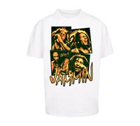 Merchcode T-Shirt 'Bob Marley Jammin' jaune / noir / blanc, Taille L