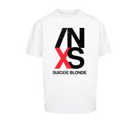T-shirt oversize Merchcode INXS X Tour Heavy Blanc 2XL