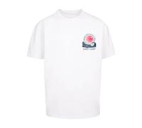 T-shirt oversize Merchcode Sunset Charm Blanc L