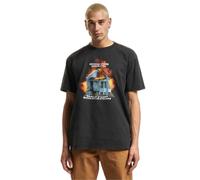 Mister Tee T-Shirt bleu-gris / jaune foncé / noir / blanc, Taille S