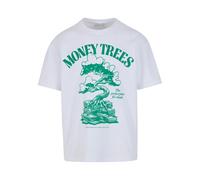 T-shirt oversize Mister Tee Green Money Trees Blanc XL