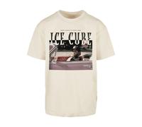 Mister Tee T-Shirt 'Ice Cube It's a good day' sable / aubergine / rouge foncé / noir, Taille XXL