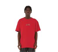 MJ Gonzales T-Shirt 'Ornament of Ashes' rose / rouge / noir, Taille L