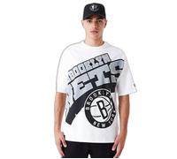 T-shirt oversize - New Era - Brooklyn Nets - 100% Coton - Manches courtes - Coupe loose L