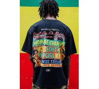 T-shirt oversize noir à imprimé carnaval homme - XS, noir