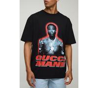 T-shirt oversize noir à imprimé Gucci Mane homme - M, noir