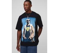 T-shirt oversize noir à imprimé Richard Ashcroft homme - XS, noir