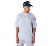 New Era MLB World Series T-Shirt surdimensionné Oakland Athletics Gris chiné Blanc