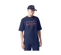 T-shirt Oversize Oracle Red Bull Racing F1 Team Officiel Formule 1 New Era Bleu marine/Rouge XS