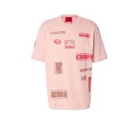 T-SHIRT OVERSIZE ROSE AVEC IMPRIMÉ HUGO X RB DRUVE RB XL
