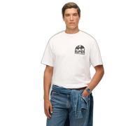 T-shirt oversize Superdry Record Label Blanc M