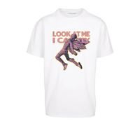 MT Upscale T-Shirt 'Look' jaune foncé / orchidée / blanc, Taille XXL