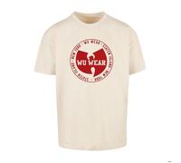 Mister Tee T-Shirt 'WU Wear Circle' crème / rouge foncé, Taille S