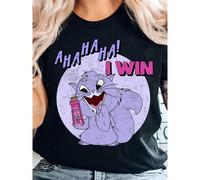 T-shirt oversize "Yzma chat - Le Nouvel Empereur" - T-shirt graphique de dessin animé rétro des années 90 drôle avec "Ahaha!" "J'ai gagné" - Inspiré du Nouvel Empereur, T-shirt décontracté - Top unise
