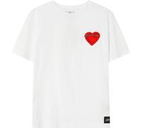 T-shirt Oversized Sixth June Heart Blanc S