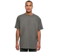 T-shirt Oversized - URBAN CLASSICS - Distressed - Noir - Manches courtes - Col classique L