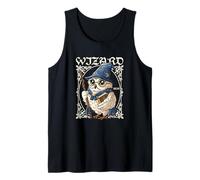 T-shirt Owl Wizard Vintage Merlin pour le Magicien de l'entreprise Débardeur