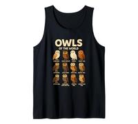 T-Shirt Owls of The World Chouettes Espèces Design Animalier Débardeur