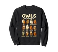 T-Shirt Owls of The World Chouettes Espèces Design Animalier Sweatshirt