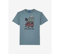 T-shirt Oxbow Treck à manches courtes bleu noir rouge - XXL