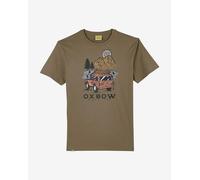T-shirt Oxbow Treck à manches courtes marron noir orange - XXL