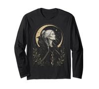 T-Shirt Pagan Triple Goddess Crone Raven Energy Wise Unbothered Manche Longue