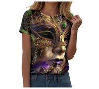 T Shirt Paillettes Femme, T-Shirts à Manches Courtes Femme Haut de Soiree Femme Chic et Elegant Vetement Annee 90 Femme Top en Mesh Femme Haut Resille Tee Shirt Fluo Annee 90 Blouse Femme Annee 80