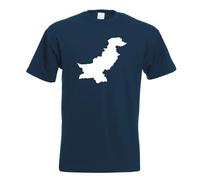 T-Shirt Pakistan Contour Pour Hommes Funshirt Imprimé Design