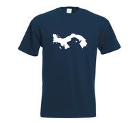 T-Shirt Panama Contour Pour Hommes Funshirt Imprimé Design