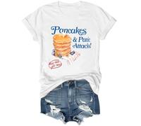 T-shirt « Pancakes and Panic Attacks », « Pancakes and Panic Attacks », « Pancakes and Panic Attacks », blanc, M