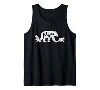 T-Shirt Papa Bear avec Deux oursons Débardeur