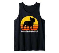 T-Shirt « Pardon My French, Funny Frenchie, Funny French Bulldog » Débardeur