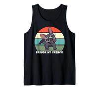 T-Shirt « Pardon My French, Funny Frenchie, Funny French Bulldog » Débardeur