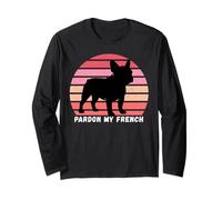 T-Shirt « Pardon My French, Funny Frenchie, Funny French Bulldog » Manche Longue
