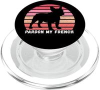 T-Shirt « Pardon My French, Funny Frenchie, Funny French Bulldog » PopSockets PopGrip pour MagSafe