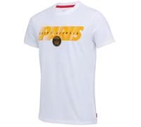 T-shirt - PARIS SAINT GERMAIN - Collection officielle - Coton - Manches courtes - Blanc S
