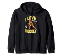 T-Shirt Passion Sports I Love Hockey sur Gazon Sweat à Capuche