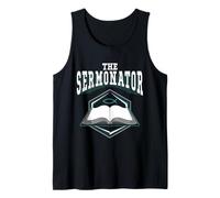 T-Shirt Pasteur Amusant pour Homme The Sermonator Church Gifts Débardeur