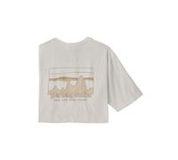 Patagonia - T-shirt 100% recyclé - M's '73 Skyline Organic T-Shirt Birch White pour Homme en Coton - Taille L - Blanc Blanc L