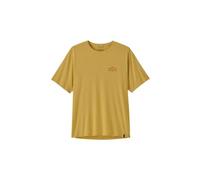 T shirt patagonia cap cool daily cloud crag jaune homme