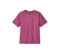 Patagonia - T-shirt en coton biologique confortable et polyvalent - M's '95 Oval Logo T-Shirt Faded Magenta pour Homme en Coton - Taille S - Violet Violet S