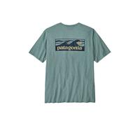 T-shirt PATAGONIA M's Boardshort Logo Pocket Responsibili-Tee (Blue Sage) Homme L