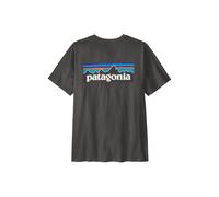 T-Shirt PATAGONIA M's P-6 Logo T-Shirt (Ink Black) Homme S