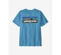 Patagonia T-shirt P-6 Logo Responsibili-Tee® coton et polyester recyclé Homme XL shore blue