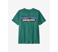 Patagonia P-6 Logo T-Shirt Men 37882 Gem Green Vert M