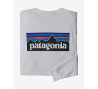 T-shirt Patagonia P-6 Logo manches longues blanc - L