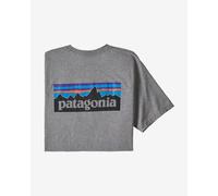 T-shirt Patagonia P-6 Logo Responsibili-Tee manche courte gris logo - XL
