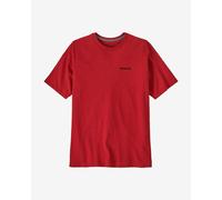 T-shirt Patagonia P-6 Logo Responsibili-Tee manches courtes rouge pomme - S