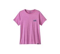 Patagonia - T-shirt respirant - W's Cap Cool Daily Graphic Shirt '73 Skyline: Brisk Purple X-Dye pour Femme - Taille L - Rose Rose L